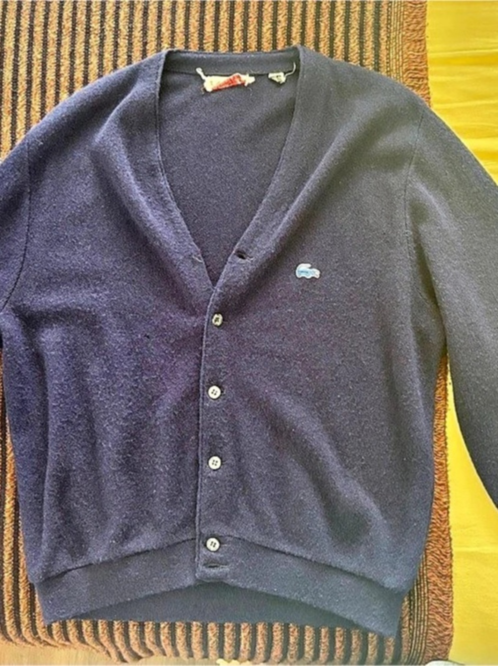 Vintage Lacoste Unisex Blue Cardigan